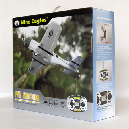 Micro arereo radiocomandato P51 Mustang Nine Eagles 4
