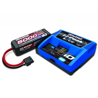 Traxxas Caricabatteria EZ-Peak Live 12A & 4S 5000mAh LiPo Combo