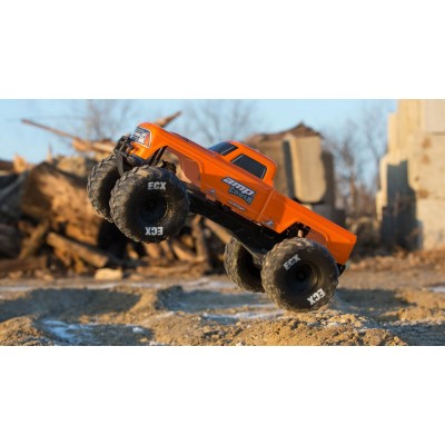 ECX Amp Crush 2WD Monster Truck Brushed RTR International 1 /10 Arancio