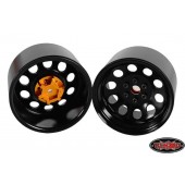 RC4WD Pro 10 40 Series 3.8 Steel Stamped Beadlock Wheel Black 2