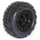 FTX Carnage Mounted  Wheel Tyre Complete Pair Black