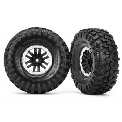 Traxxas Coppia Gomme Cerchi Montati 1.9 TRX-4 Satinate Canyon Trail