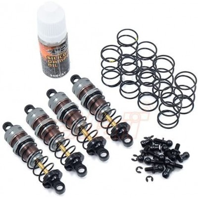 Yeah Racing Shock Absorber Set 60mm 1 /10 Off Road 4 Gray