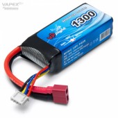 Vapex Batteria Lipo 3S 11.1V 1300 Mah 30C Connettore T