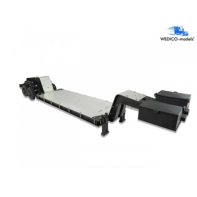 Wedico models Low loader trailer completely black