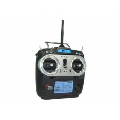 Hitec Flash 7 7ch Radio Transmitter with 2x Optima 7 Rx mode 1