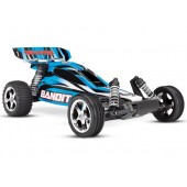 Traxxas Bandit 2WD Brushed No Batt. No Caricabatt. Blu