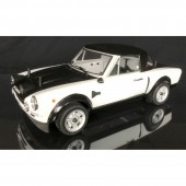 The Rally Legends 124 Abarth Rally 4WD 1 /10 Rc RTR White Black