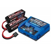 Ez-Peak Lipo Charger LiPo 100W 220V + 2 Batteries 4S 14. 8v 6700mah ID Traxxas XMaxx 8s