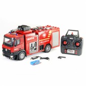 Huina Camion Dei Pompieri Radiocomandato Con Getto Acqua Orientabile 1 /14 2,4Ghz