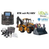 Lesu 1: 14 Backhoe Loader BL71 RTR with Paldin PL18EV Set Up