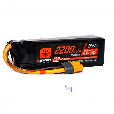 Spektrum LiPo 2200mAh 4s 14,8v 30C EC3