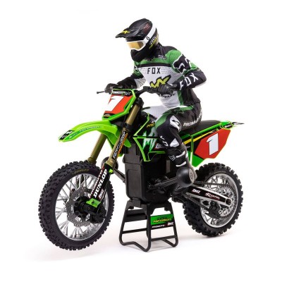 Losi ProMoto MX 1 /4 Brushless Rc Cross Motorcycle RTR Green Batt Charger