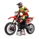 Losi Pro Moto MX 1 /4 Brushless Rc Cross Motorcycle RTR Red No Batt
