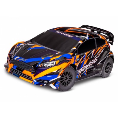 Traxxas Ford Fiesta ST Rally VXL BL-2S Brushless 1/ 10 4WD Rally Car Orange