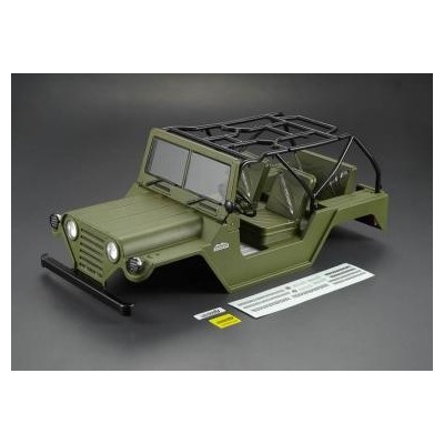 KillerBody Carrozzeria 1/10 Jeep Crawler WARRIOR, Verde Militare ALL IN
