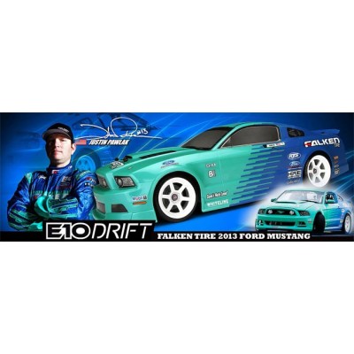 Hpi Auto Radiocomandata E10 Justin Pawlak Falken Tire Ford Mustang 2013 RTR Drift Stradale