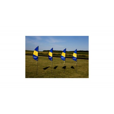 3.5 ft 1m FPV Boundry Marker Flag (4) with Stakes HH Logo