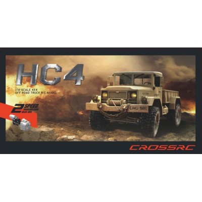Cross RC Camion 4x4 2 assi in Metallo Radiocomandato HC4 Kit Trial 1: 10