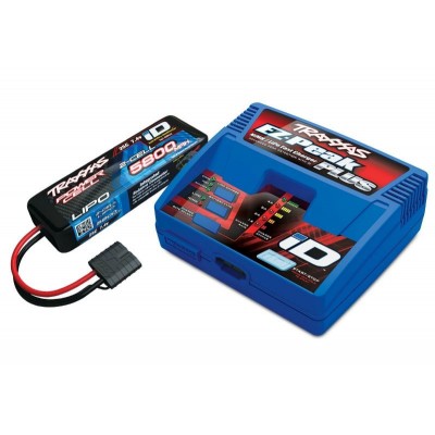 Traxxas Pack Caricabatterie EZ-Peak + ID Batteria Lipo 2S 7,4V 5800 Mah 25C