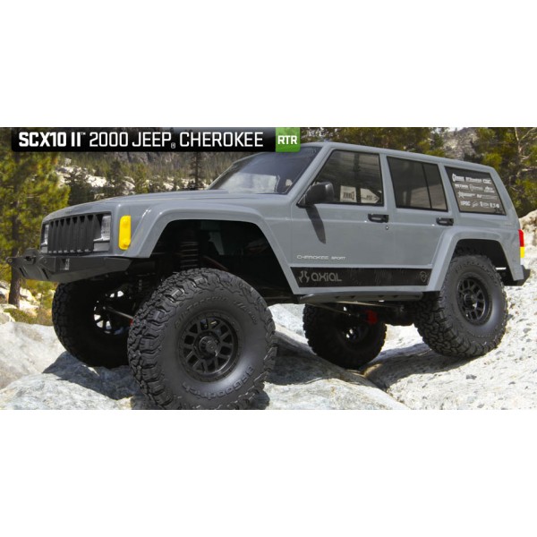 Axial SCX10 II™ 2000 Jeep® Cherokee 1/10th Scale Electric 4WD RTR Negozio  di modellismo vendita online Radiomodelli