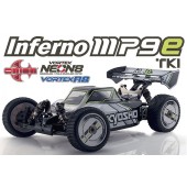 Kyosho INFERNO MP9e TKI T1 WHITE/BLAC Buggy Electric Readyset 1 /8