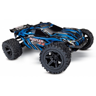 Traxxas Rustler 4x4 Brushed RTR Blu