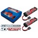 Pack Ez-Peak Caricabatterie Dual + 2 Batterie LiPo ID 3S 5000mah 25C Traxxas