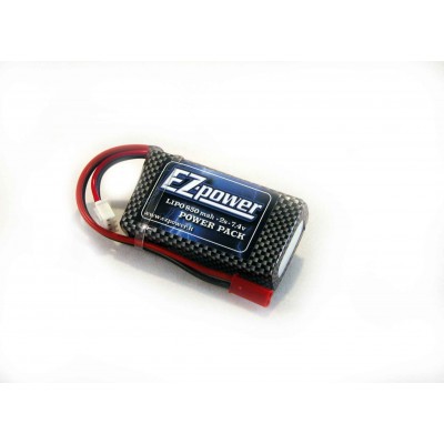 BATTERIA LIPO 2S 7,4V 850 MAH - 25C -devo f7- ez-copter