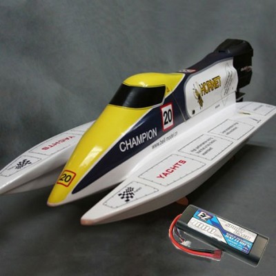 FI RACER MK2 - 2.4 GHZ - SPECIAL F1 Racer Mk2 - 2.4 GHZ Motoscafo Fuoribordo NO RADIO WITH 4000mah 2S LIPO