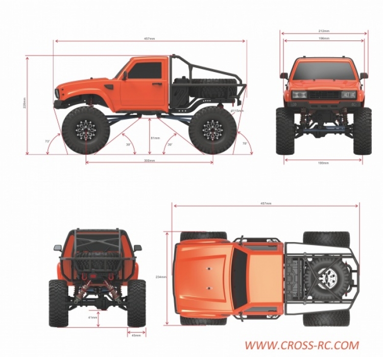 Cross rc Demon SR4A kit scaler pickup rc 4x4 09