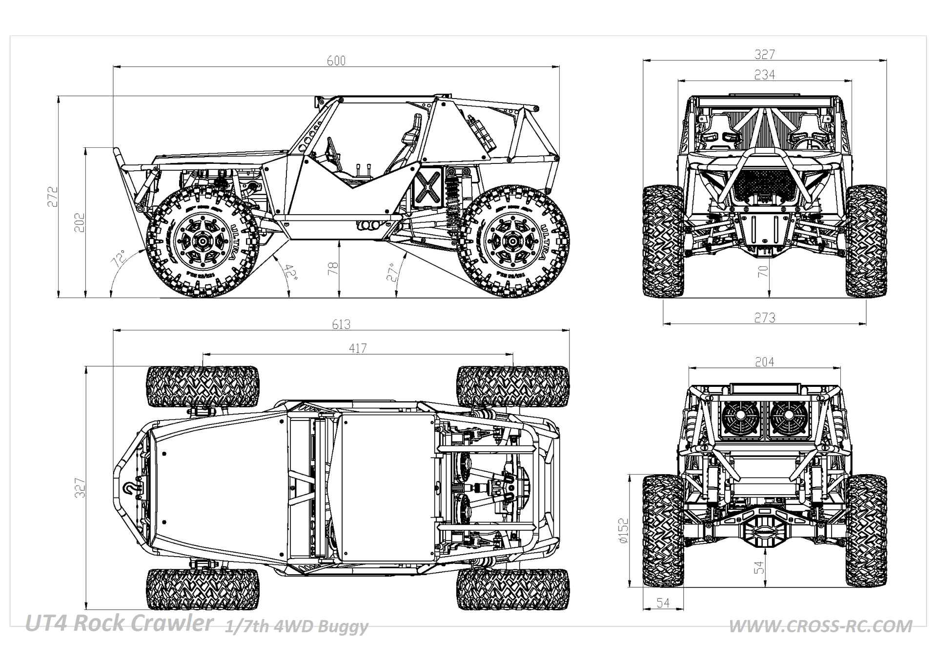 rock crawler 4wd ut4 buggy kit 02