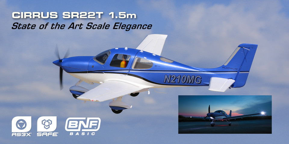 E-flite Cirrus SR22T 1500mm BNF Basic 1