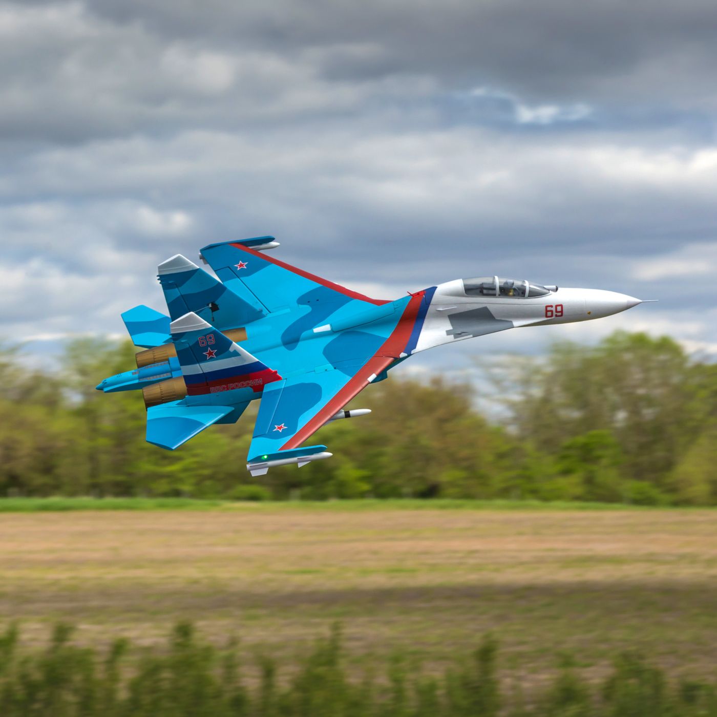 E-flite SU-30 Jet Rc doppio Motore 70mm EDF BNF 09