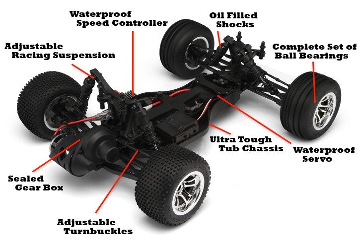 Hpi E-Firestorm 10T Stadium Truck Brushed 2WD RTR 02