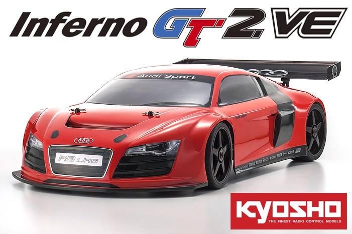Kyosho Inferno GT2 VE Brushless GT Audi R8 Red 2