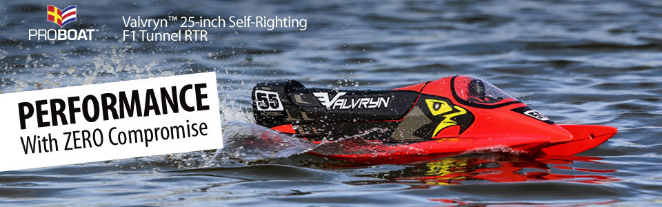 Proboat Valvryn 25 F1 Tunnel Hull Self Righting RTR Negozio di modellismo vendita online Radiomodelli