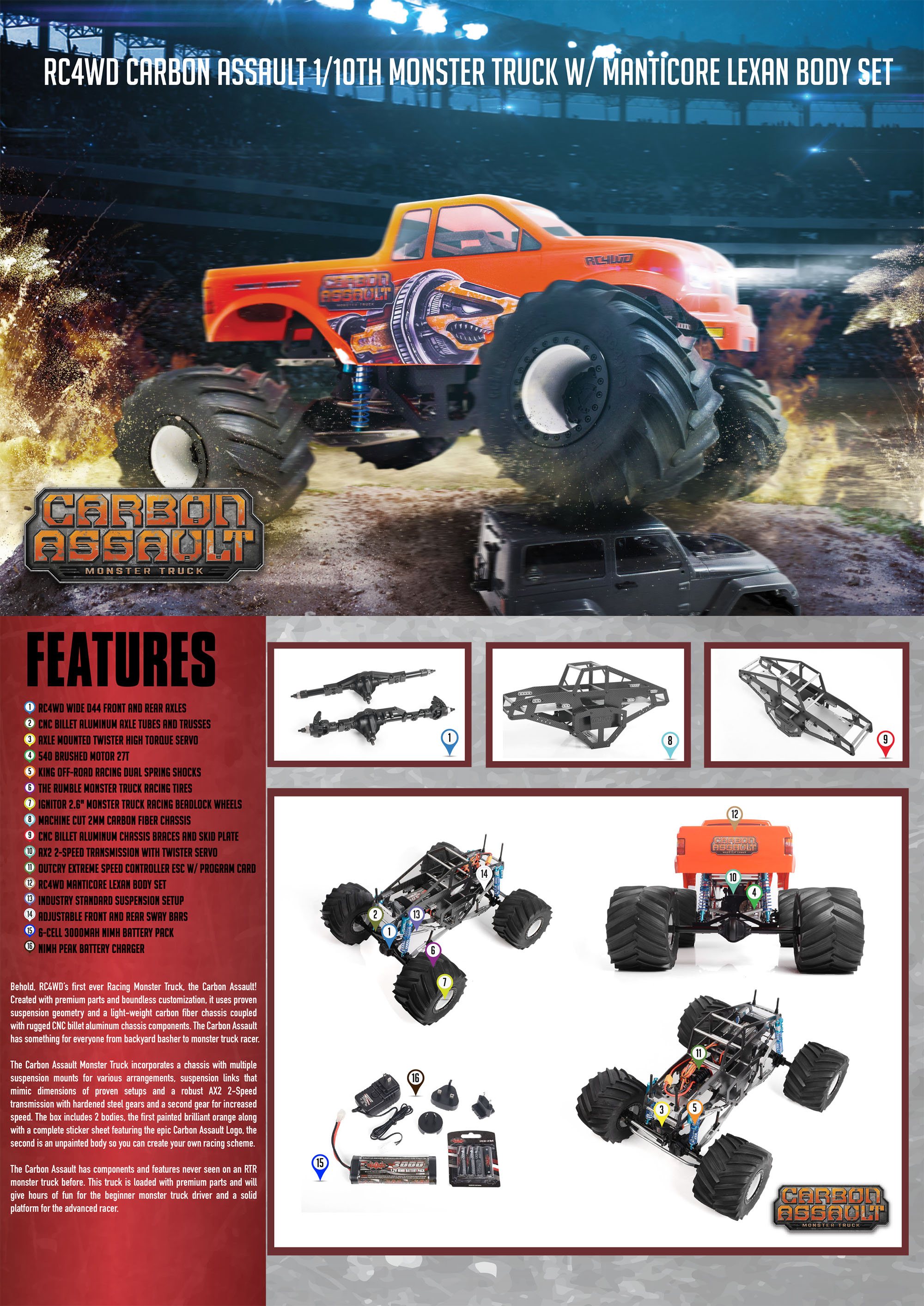 carbon assault monster truck 01