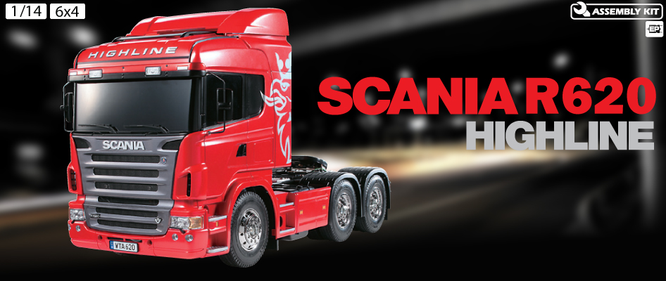 Tamiya Scania R620 Highline rosso kit 2