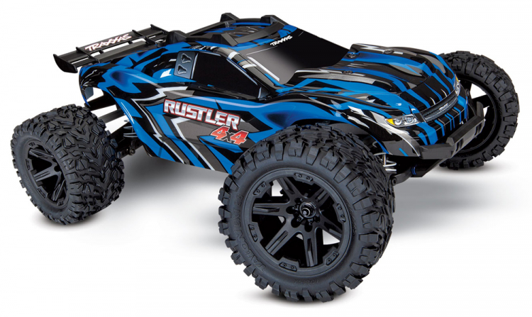 Traxxas Rustler 4x4 Brushed Blue rtr 01